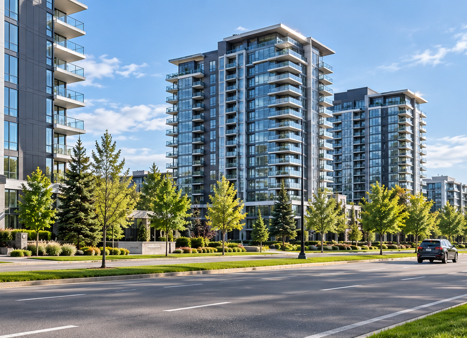 Grande copropriété résidentielle adaptée à une gestion dédiée sur place